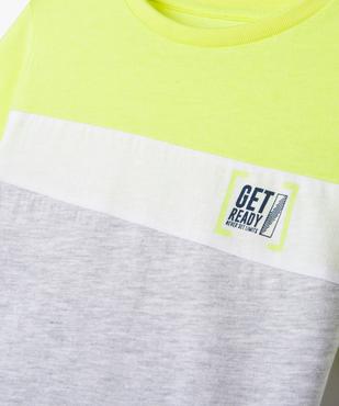 T-shirt color-block à message garçon vue2 - GEMO (ENFANT) - GEMO