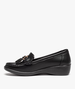 Mocassins femme confort à pampilles avec semelle compensée  vue3 - G'FLEX GEMO FOR GOOD - GEMO