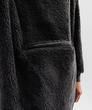 Veste d'intérieur à capuche en maille peluche 2-en-1 homme vue2 - GEMO(HOMWR HOM) - GEMO