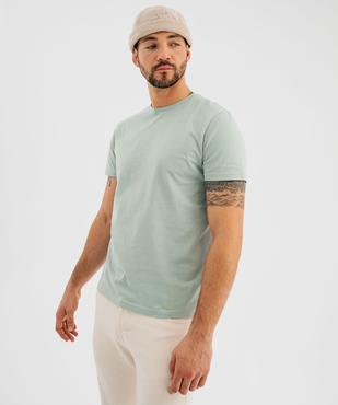 Tee-shirt manches courtes col rond en coton homme vue2 - GEMO 4G HOMME - GEMO