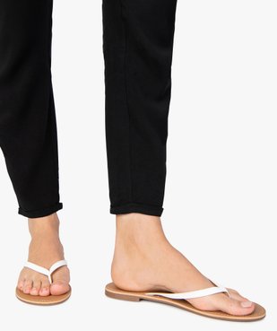 Tongs femme à petit talon plat et lanières fines - Valentina Baldano vue1 - VALENTINA BALDA - GEMO