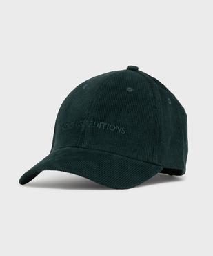 Casquette baseball en velours côtelée femme vue1 - GEMO (ACCESS) - GEMO