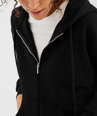 Sweat zippée à capuche en molleton femme vue2 - GEMO 4G FEMME - GEMO