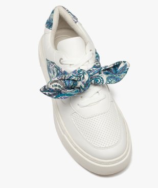 Baskets femme unies avec dessus bandana noué  vue5 - GEMO (SPORTSWR) - GEMO