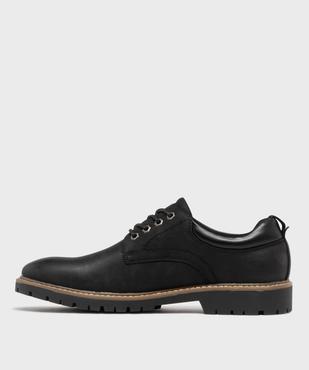 Derbies casual à semelle crantée homme vue4 - URBAN STEPS - GEMO