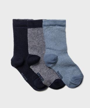Chaussettes assorties bébé garçon (lot de 3) vue1 - GEMO 4G BEBE - GEMO