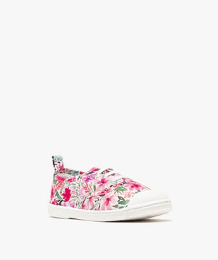 Chaussures en toile à lacets élastiques et bout en gomme fille vue3 - LOVELY WINGS - GEMO