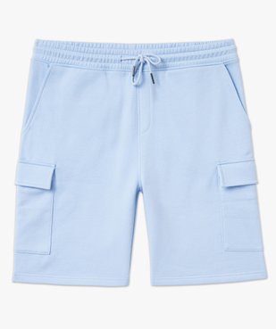 Bermuda en maille molletonnée coupe cargo homme vue4 - GEMO (HOMME) - GEMO