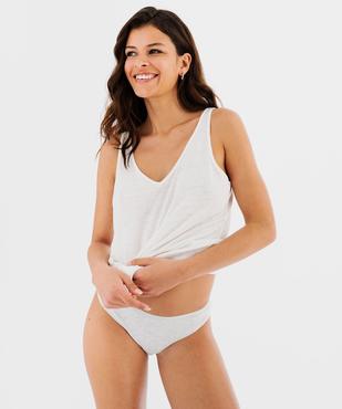 Tanga en maille côtelée femme (lot de 2) vue1 - GEMO 4G FEMME - GEMO