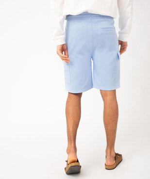 Bermuda en maille molletonnée coupe cargo homme vue3 - GEMO (HOMME) - GEMO