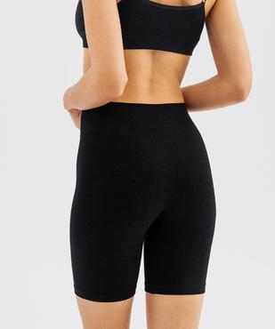 Boxer long en maille côtelée extensible femme vue3 - GEMO(HOMWR FEM) - GEMO