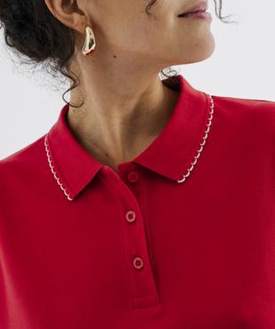 Polo manches courtes coupe large feme vue2 - GEMO 4G FEMME - GEMO