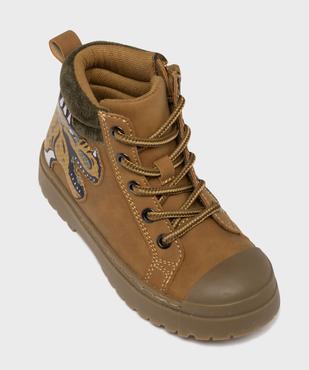 Boots avec motif dinosaure avec semelle crantée garçon - Buggy vue5 - BUGGY - GEMO