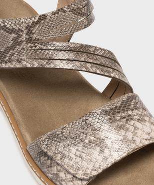 Sandales confort fermeture scratch femme vue6 - G'FLEX - GEMO