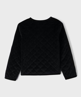 Veste zippée en velours matelassé fille vue5 - GEMO (ENFANT) - GEMO