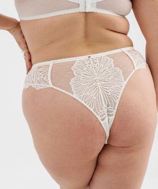 Tanga en dentelle femme grande taille vue4 - GEMO(HOMWR FEM) - GEMO
