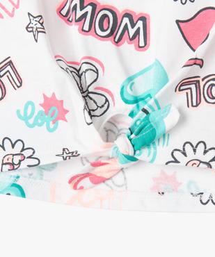 Débardeur imprimé noué à la taille fille vue2 - GEMO (ENFANT) - GEMO