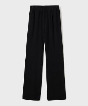 Pantalon large en maille douce et souple fille vue3 - GEMO (JUNIOR) - GEMO