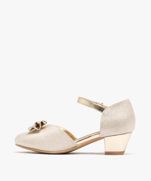 Chaussures à talon pailletées et bride scratch fille vue3 - LOVELY WINGS - GEMO