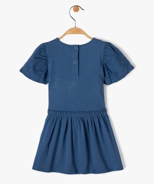 Robe bébé fille en maille à manches ballons - LuluCastagnette vue3 - LULUCASTAGNETTE - GEMO