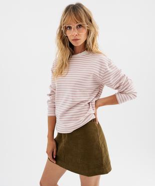 Tee-shirt rayé col rond femme vue1 - GEMO(FEMME PAP) - GEMO