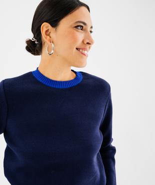 Pull fin col rond femme vue2 - GEMO(FEMME PAP) - GEMO