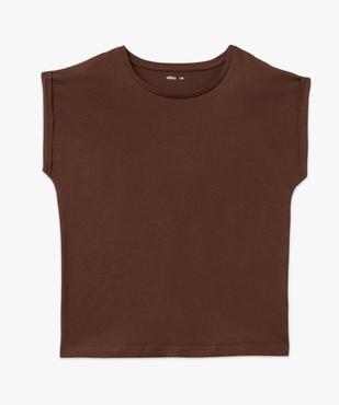 Tee-shirt à manches courtes et col rond femme vue4 - GEMO(FEMME PAP) - GEMO