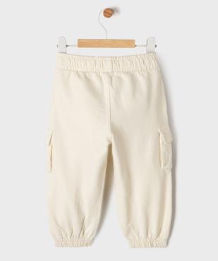 Pantalon de jogging cargo en maille coloris unique bébé garçon vue5 - GEMO(BEBE DEBT) - GEMO