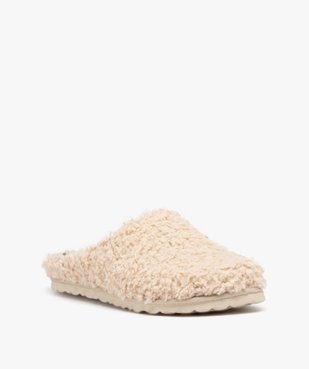 Chaussons mules en maille bouclette femme   vue2 - GEMO(HOMWR FEM) - GEMO