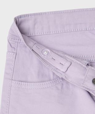 Short en coton stretch avec revers fille vue2 - GEMO (JUNIOR) - GEMO