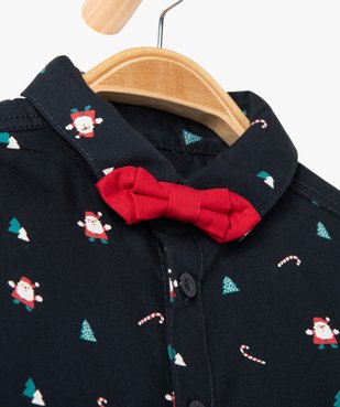 Chemise à manches longues spécial Noël bébé garçon vue3 - GEMO(BEBE DEBT) - GEMO