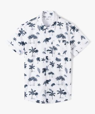 Chemise à manches courtes avec poche poitrine garçon vue2 - GEMO (JUNIOR) - GEMO