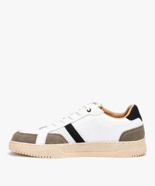 Baskets homme multicolores avec dessus en cuir - Alma Planète vue3 - ALMA - GEMO
