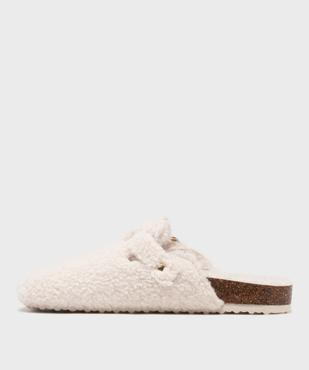 Sabots d’intérieur en sherpa avec boucle femme - LuluCastagnette vue3 - LULUCASTAGNETTE - GEMO