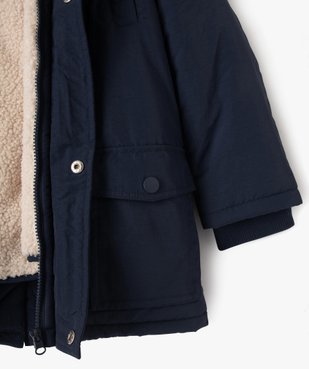 Parka 3 en 1 avec capuche garçon vue4 - GEMO 4G GARCON - GEMO