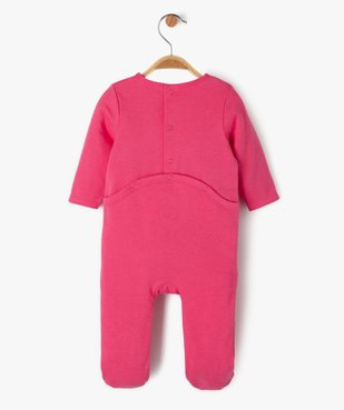 Pyjama dors-bien en coton avec motif pailleté bébé fille vue3 - GEMO 4G BEBE - GEMO