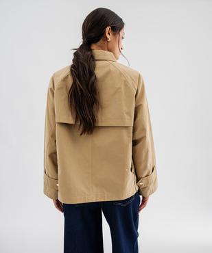Imperméable court à boutons pression femme - LuluCastagnette vue4 - LULUCASTAGNETTE - GEMO