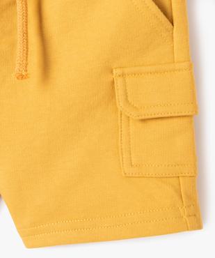 Bermuda en maille souple à poche cargo bébé garçon vue2 - GEMO(BEBE DEBT) - GEMO