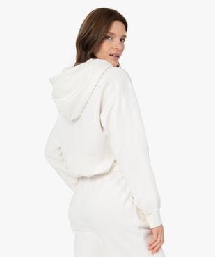 Sweat femme court à capuche – Camps United vue3 - CAMPS UNITED - GEMO