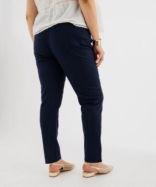 Pantalon coupe Regular taille ajustable femme grande taille vue3 - GEMO (G TAILLE) - GEMO