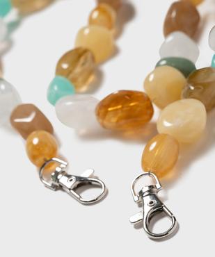 Cordon de téléphone en perles femme vue2 - GEMO (ACCESS) - GEMO