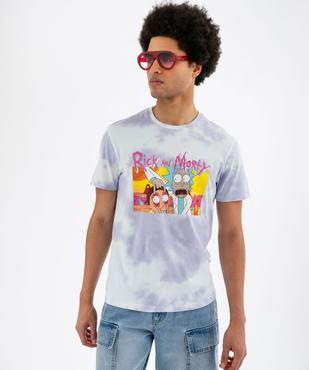 Tee-shirt manches courtes tie-and-dye à motif homme - Rick & Morty vue1 - RICK ET MORTY - GEMO