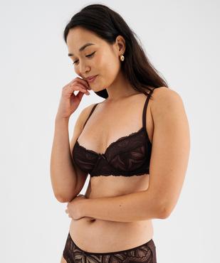 Soutien-gorge corbeille en dentelle avec armatures bonnets souples vue1 - GEMO(HOMWR FEM) - GEMO