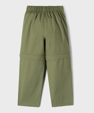 Pantalon transformable en short avec taille élastique garçon vue4 - GEMO 4G GARCON - GEMO