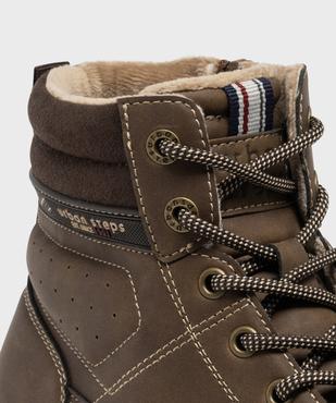 Boots esprit randonnée avec double fermeture homme - Urban Step vue6 - URBAN STEPS GEMO FOR GOOD - GEMO