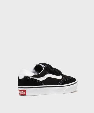Baskets basses à scratch en toile et suédine fille - Vans vue4 - VANS - GEMO