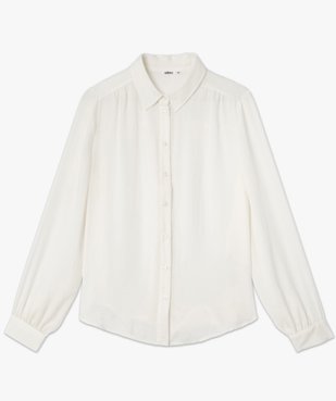 Chemise en satin à manches longues femme vue4 - GEMO 4G FEMME - GEMO
