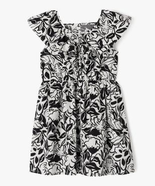 Robe à volants à motifs fleuris fille vue1 - GEMO (ENFANT) - GEMO