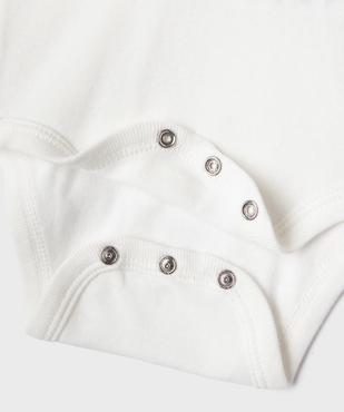 Body manches courtes en coton uni bébé (lot de 3) vue5 - GEMO 4G BEBE - GEMO