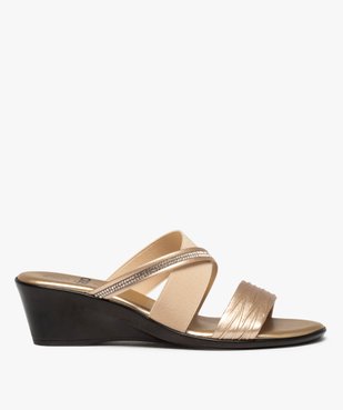 Sandale femme confort multi-brides forme mule vue1 - GEMO (CONFORT) - GEMO